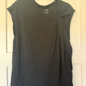 GAP Black Sleeveless Tank with Shoulder Tie